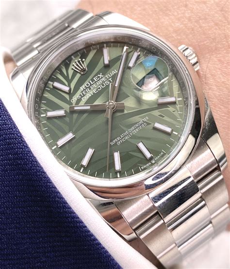 rolex datejust 36mm green|rolex datejust 36mm price.